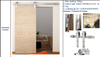 Stainlees Steel Barn Door Hardware MCO04SS