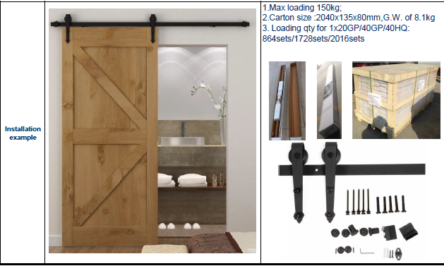 Barn Door Hardware MCO07